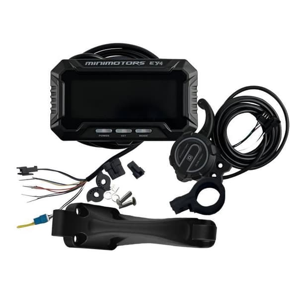 Kit Trottinette Dualtron Skärmvisare EY4 + Gaspedal + Minimotors Stöd Svart
