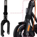 Miniatyrbild 4 av 4: Framgaffel för Ninebot F2 Pro Kickbike med originalupphängning Ninebot svart