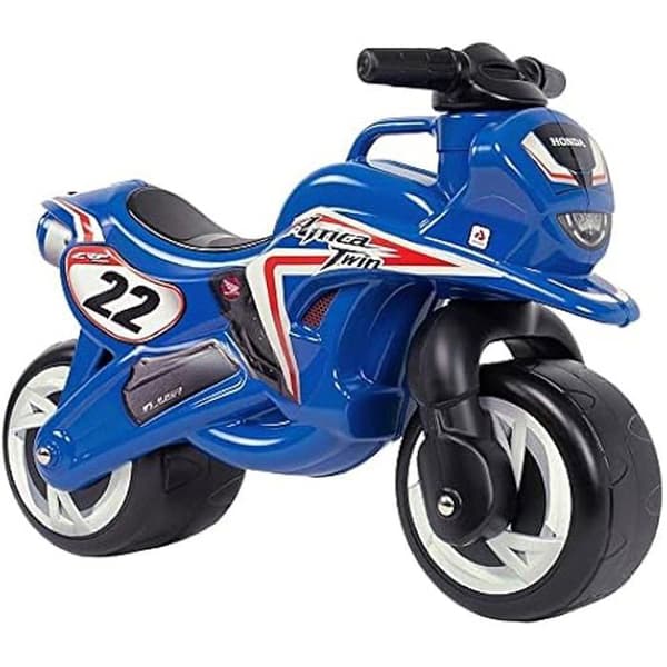 Honda Africa Twin Ride-On Motorcykel - INJUSA - För barn +18 månader - Stora plasthjul - Handtag