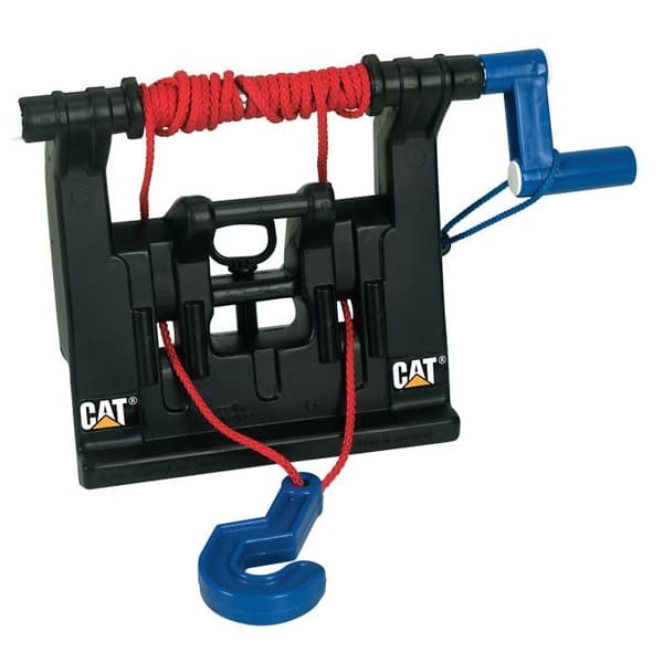 RollyPowerwinch mekanisk vinsch - ROLLY TOYS - Svart - För CATERPILLAR traktor - Från 3 år