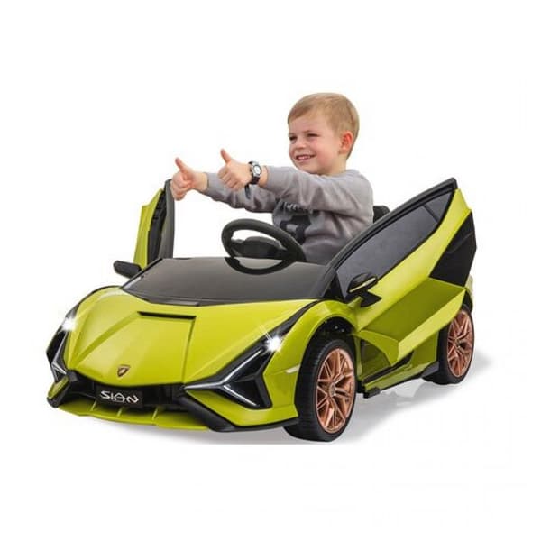 Elbil - JAMARA - Lamborghini Sián FKP 37 - Grön - 12V - 2 växlar