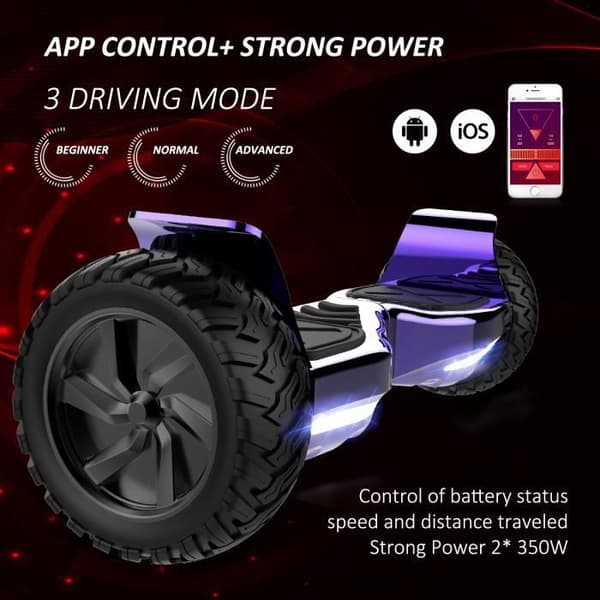 All Terrain Hoverboard 8,5" - CITYSPORTS - Hummer SUV 700W - Blandat - Gul - HIP-HOP