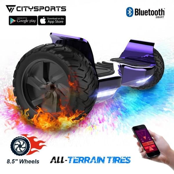 All Terrain Hoverboard 8,5" - CITYSPORTS - Hummer SUV 700W - Blandat - Gul - HIP-HOP