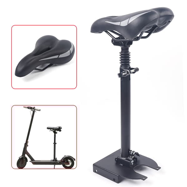 Justerbart scooter-säte, hopfällbar design, enkel installation, lädersäte