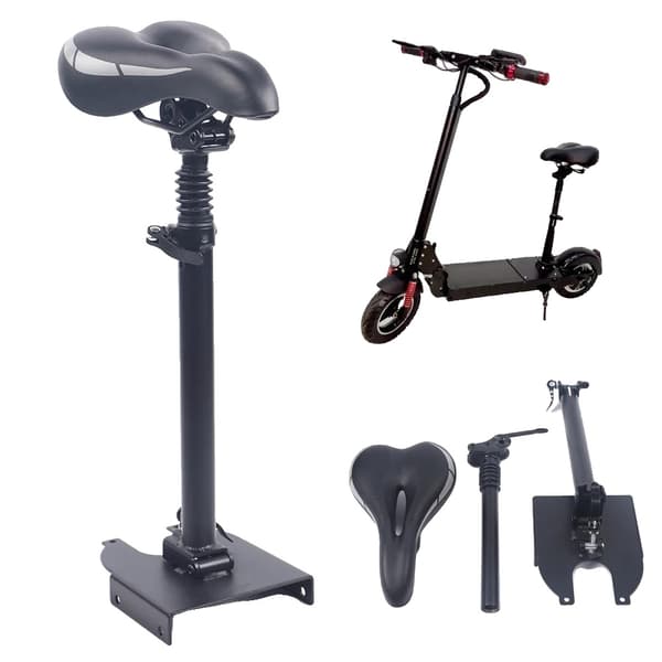 Justerbart scooter-säte, hopfällbar design, enkel installation, lädersäte