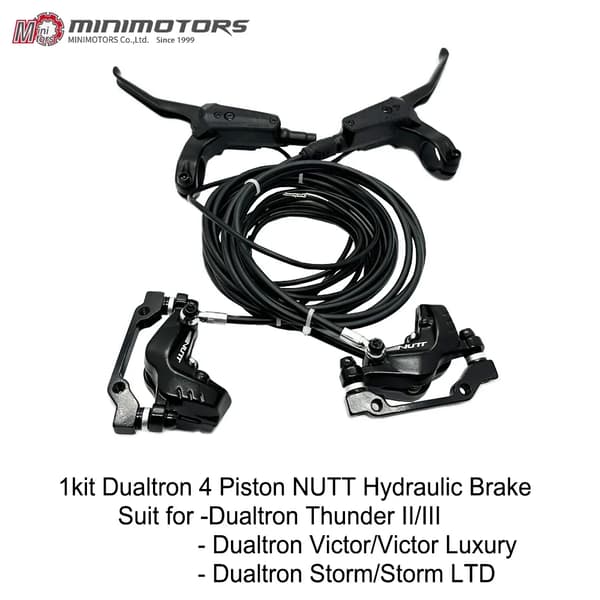 Dualtron 4 Kolv Hydraulisk Broms, NUTT Bromsok, Kompatibel med Dualtron Thunder, Victor och Storm Serien,1kit Hydraulisk Broms