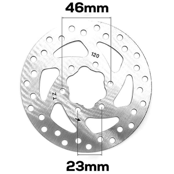 Bromsskiva 120mm för Ninebot Segway ZT3 Pro Original Ninebot Silver