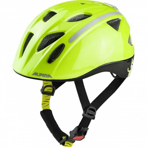 Cykelhjälm för barn Alpina XIMO FLASH Gul Svart 49-54 cm
