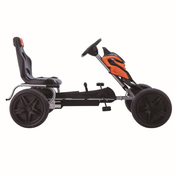 MegaLeg Pedal Gokart Orange till barn, 4-8 år