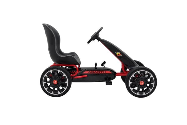 Abarth Pedal Gokart till barn, 3-8 år, svart