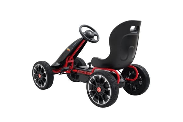 Abarth Pedal Gokart till barn, 3-8 år, svart
