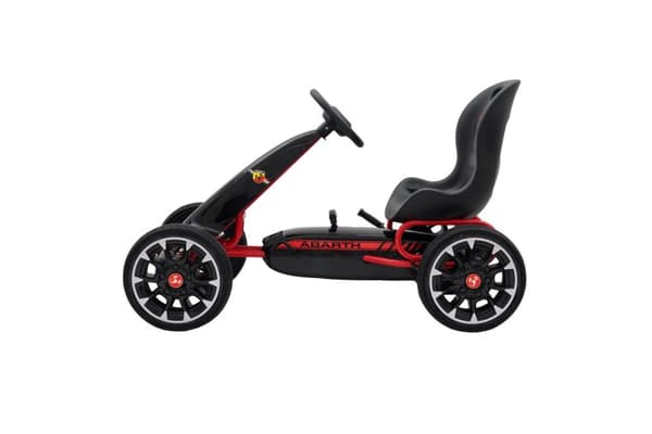 Abarth Pedal Gokart till barn, 3-8 år, svart