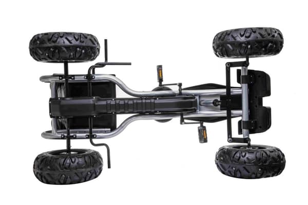 MegaLeg Power-XL pedal-gokart för barn, svart