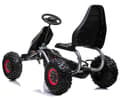 Miniatyrbild 5 av 9: MegaLeg Power-XL pedal-gokart för barn, svart