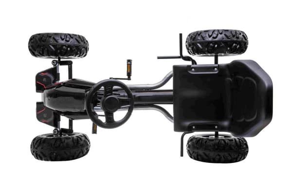 MegaLeg Power-XL pedal-gokart för barn, svart