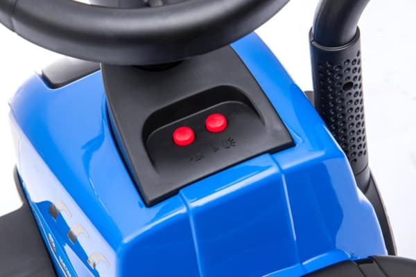 New Holland T7 Gå-Traktor med Trailer och verktyg, Blå