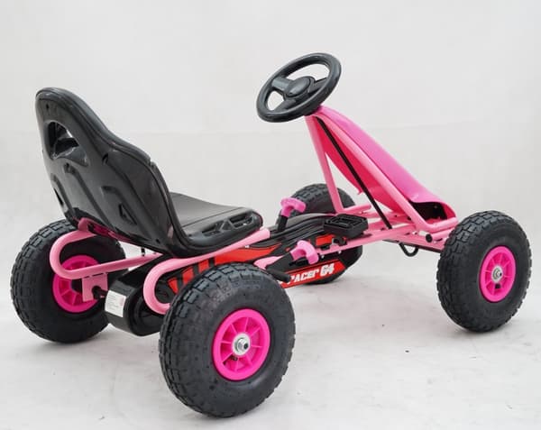 Top Racer Pedal Gokart till barn, Pink