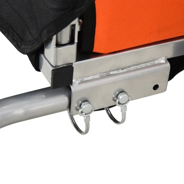 Rootz Children's Bicycle Trailer - Suitable 2 Children - Steel Frame - Seat Carrier - Safety Belt - Children From 18 Months - Oxford Fabric - Steel -