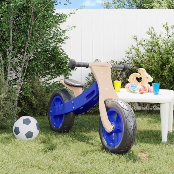 løbecykel med luftdæk blå