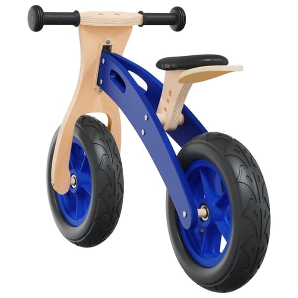 løbecykel med luftdæk blå