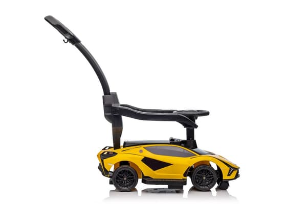 Lamborghini QLS-996T Ride-on med pusher gul