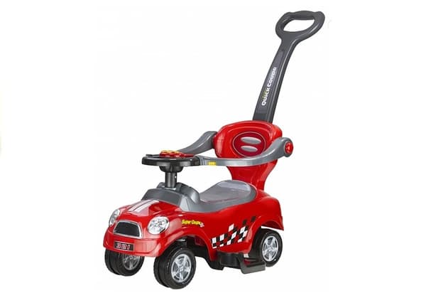 Push Ride-On med Guide Coupe Red