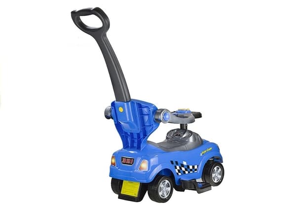 Push Ride-On med Guide Coupe Blue