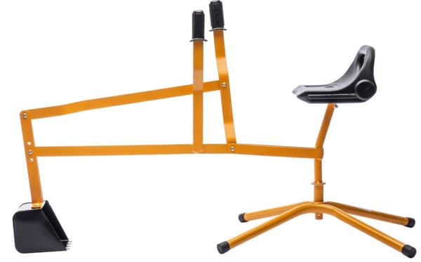 MegaLeg Grävskopa HQ i Metall för barn och sandlåda, Orange