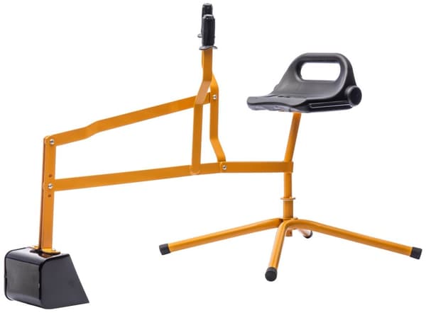 MegaLeg Grävskopa HQ i Metall för barn och sandlåda, Orange