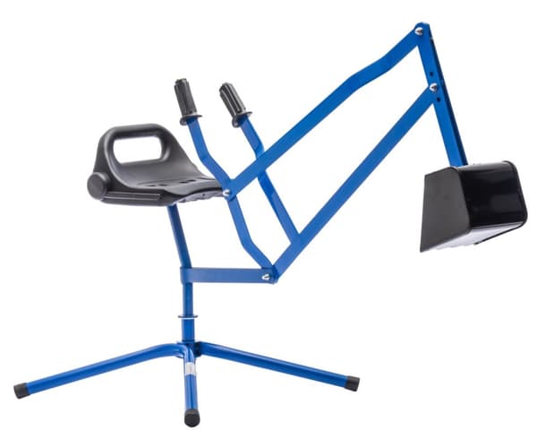 MegaLeg Grävskopa HQ i Metall för barn och sandlåda, Blå