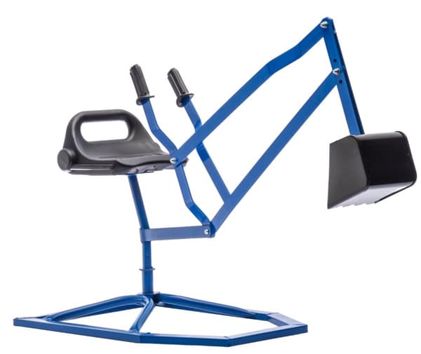 MegaLeg Metall Grävskopa HQ2 för barn och sandlåda, Blå