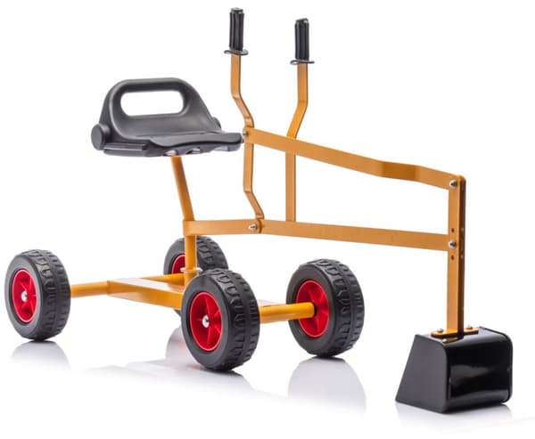 MegaLeg Metall Grävskopa HQ3 med hjul för barn, Orange