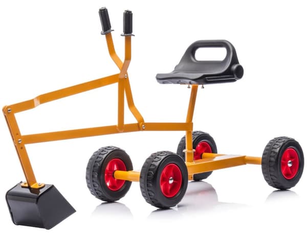 MegaLeg Metall Grävskopa HQ3 med hjul för barn, Orange
