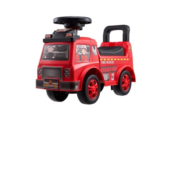Ride On Push Car, Musikrat, Opbevaring under sædet,Rød