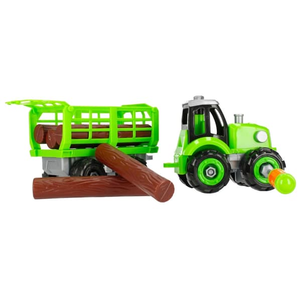 Mega Creative vendetraktor med tømmervogn