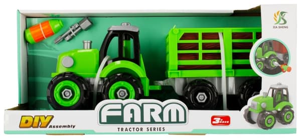Mega Creative vendetraktor med tømmervogn
