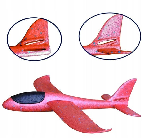 STOR DART Flyvende Styrofoam-fly STOR svævefly 47 CM dart