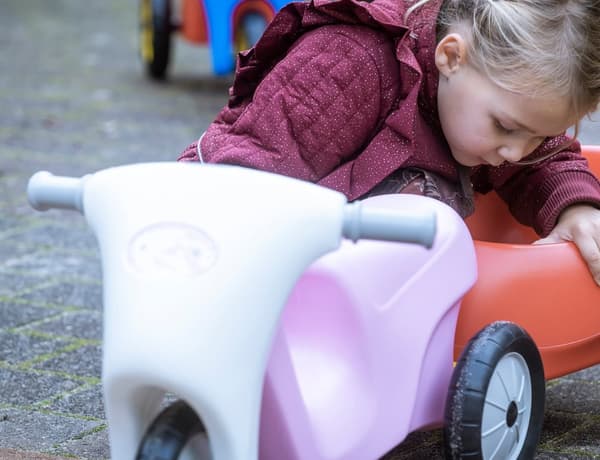Dantoy Prinsesse Motorcykel med gummihjul