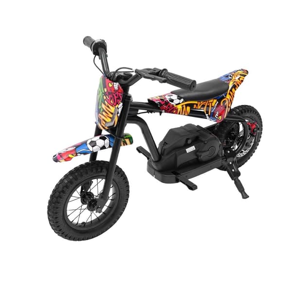 Barnens elektriska motorcykel, dubbla hastighetslägen, hållbar konstruktion,svart