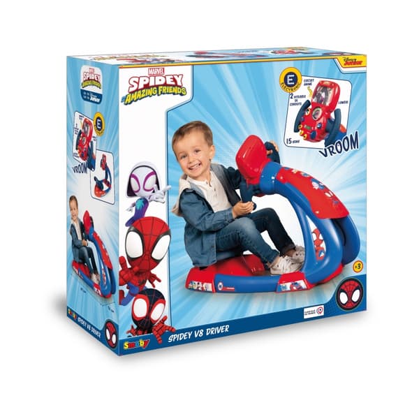 SMOBY Spidey Körsimulator med Ljus och Ljud
