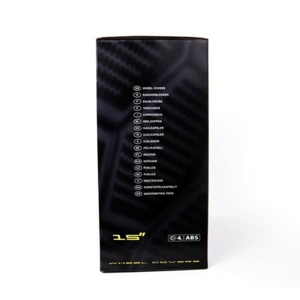 Pölykapseli OMP Stinger Speed Musta Hopeinen 15" (4 uds)
