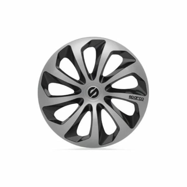 Pölykapseli Sparco SPC1673SVBK 16" Musta/Hopeinen
