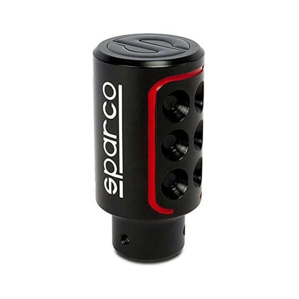 Vaihdekepin nuppi Sparco SPC RACING Musta/Punainen