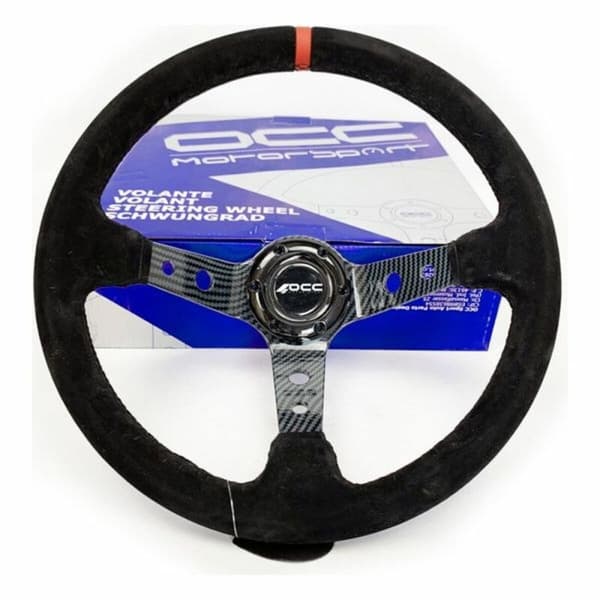 Kilpaohjauspyörä OCC Motorsport Musta Musta/Punainen Ø 35 cm