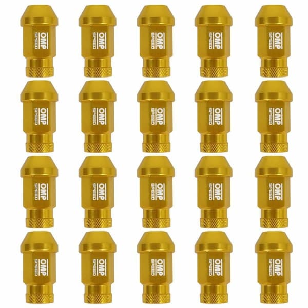 Set Møtrikker OMP Guld 40 mm 20 uds M12 x 1,50