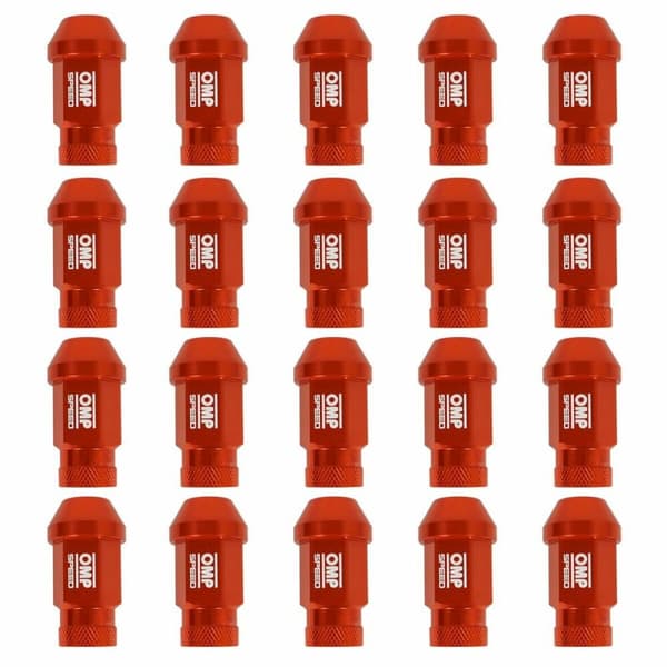 Set Mutterit OMP 7075 40 mm M14 x 1,50 20 uds Oranssi