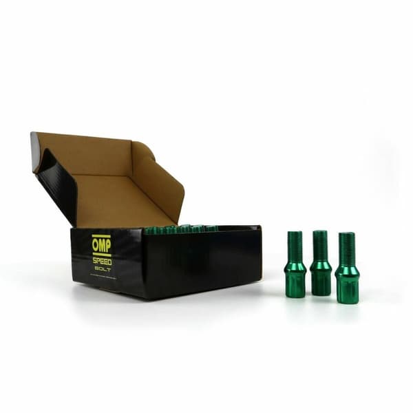 Set Mutterit OMP 27 mm Vihreä 20 uds M12 x 1,50
