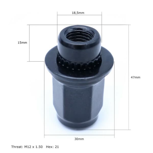 Pyörän mutterit vanteille OMP OMPS09481201 M12 x 1,50 Toyota Nissan 24 osaa