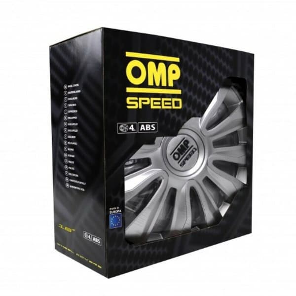 Hjulkapsel OMP Magnum Speed Sølvfarvet 16" (4 uds)
