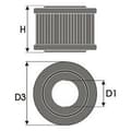 Miniatyrbilde 2 av 2: Luftfilter Green Filters R086753